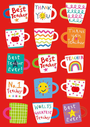 Picture of BEST TEACHER THANK YOU CARD